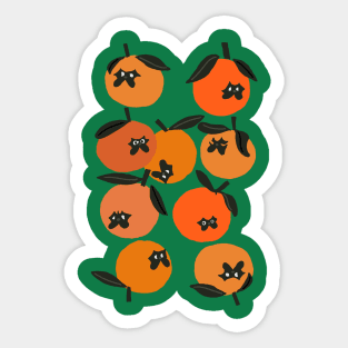 Oranges and Pugs Sticker